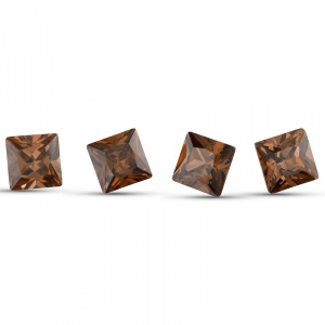 Фианит Принцесса 5.0*5.0 Коричневый№29