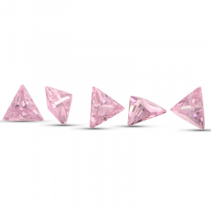 Фианит Треугольник 7.0*7.0 Розовый
