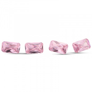 Фианит Октагон 9.0*7.0 Розовый