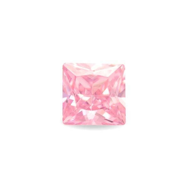 Фианит Принцесса 10.0*10.0 Розовый